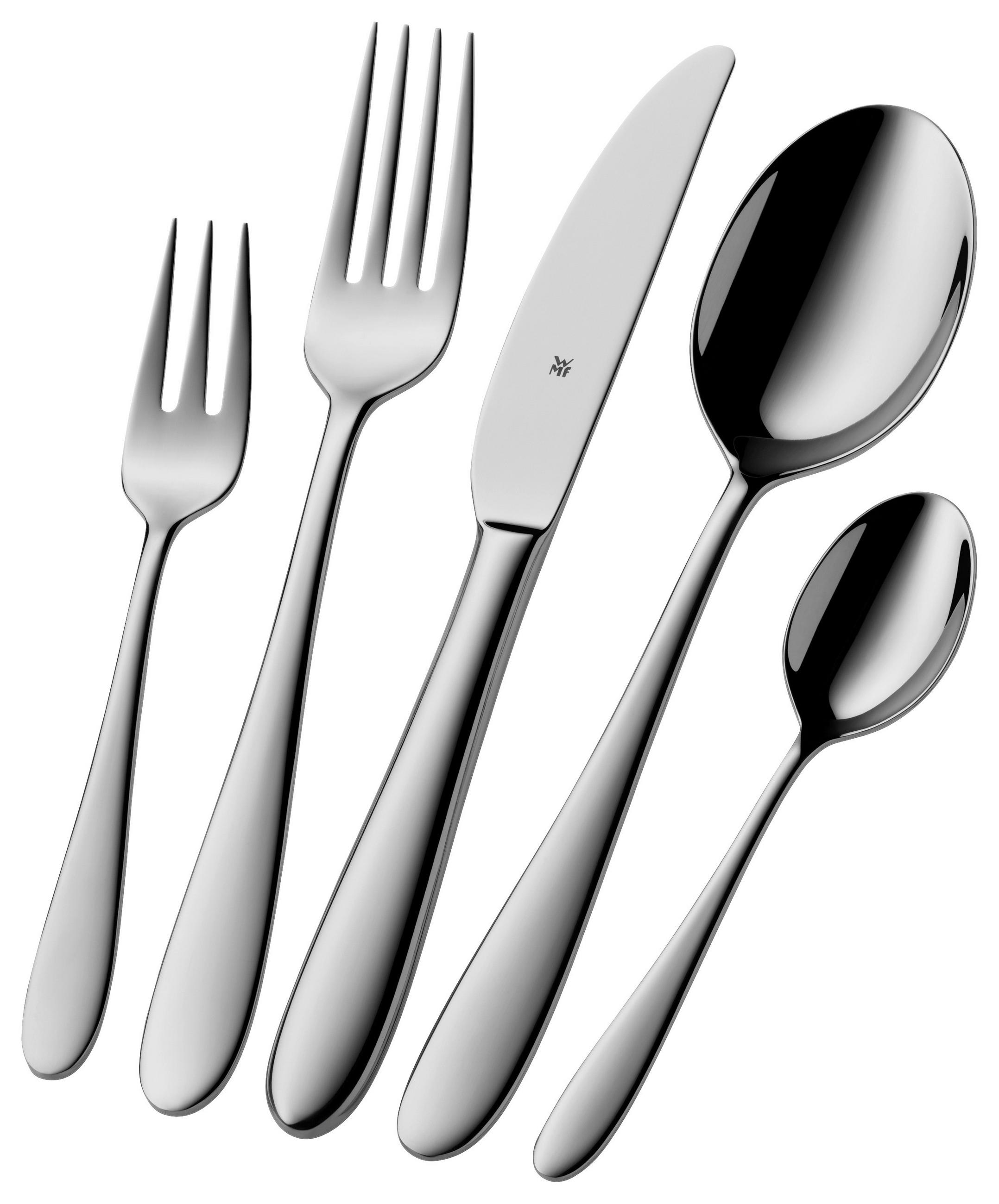 BESTECKSET New York 60-teilig  - Edelstahlfarben, Basics, Metall - WMF