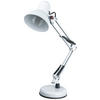 LAMPA NA PÍSACÍ STÔL, E27, 40/15/59 cm - biela, Basics, kov/plast (40/15/59cm) - Novel