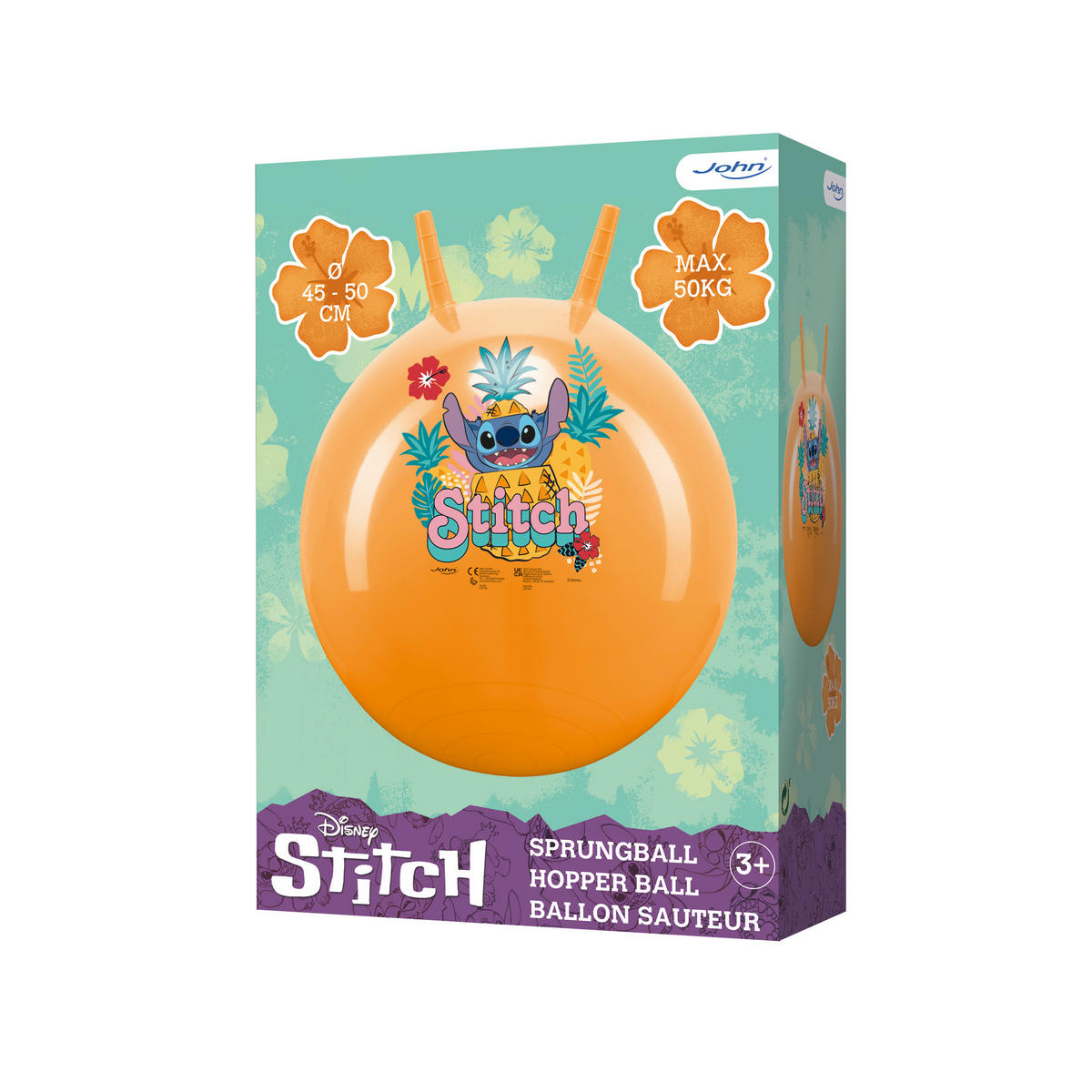 HÜPFBALL - Orange, Basics, Kunststoff (50cm)