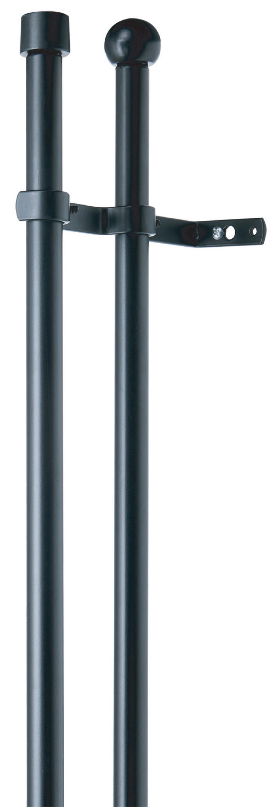 GARNIŠNA SET crna, metal - crna, Osnovno, metal (200-360cm)