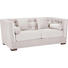 DREISITZER-SOFA Mikrofaser Naturfarben - Wengefarben/Naturfarben, Design, Holz/Textil (208/84/98cm) - Carryhome