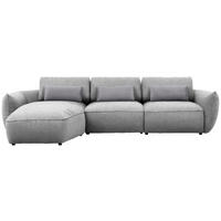 ECKSOFA  in Chenille Hellgrau  190/340 cm  - Taupe/Hellgrau, Design, Kunststoff/Textil (190/340cm) - Belluti