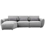 ECKSOFA  in Chenille Hellgrau  190/340 cm  - Taupe/Hellgrau, Design, Kunststoff/Textil (190/340cm) - Belluti