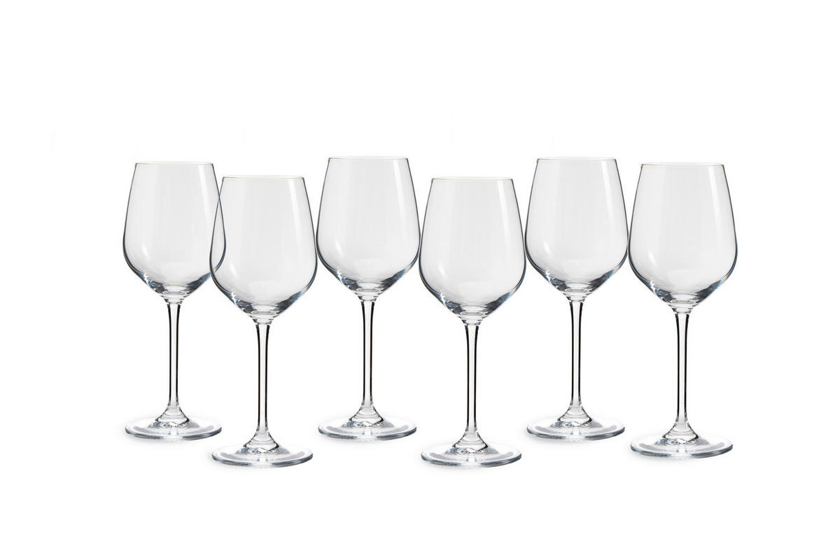 GLÄSERSET  6-teilig  - Transparent, Basics, Glas (8,3/21,5cm) - Echtwerk