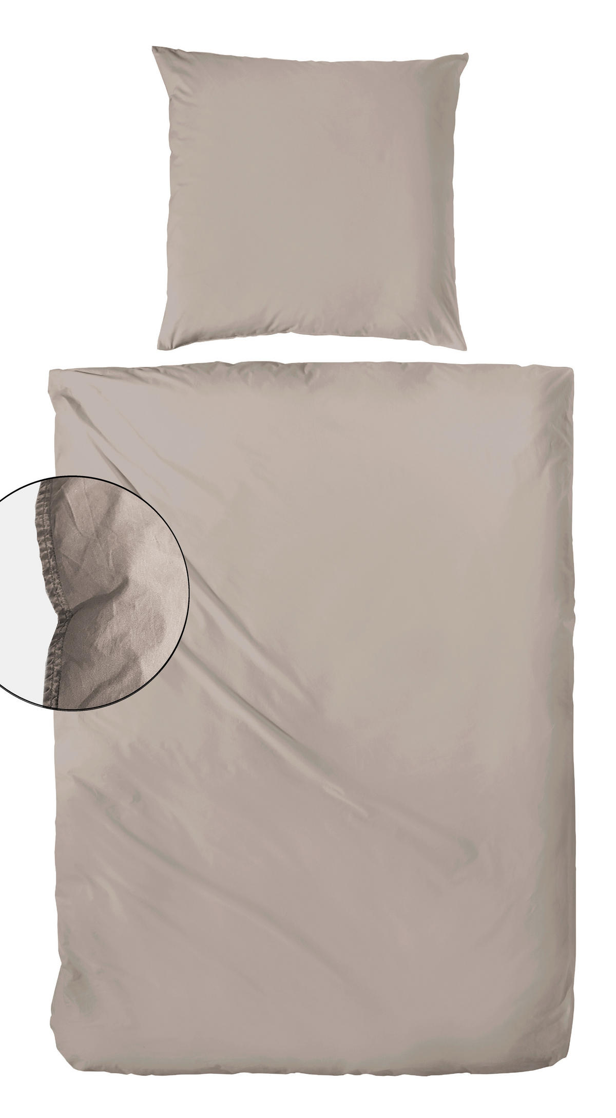 BETTWÄSCHE Flanell 155/220 cm  - Naturfarben, Basics, Textil (155/220cm)
