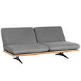 SCHLAFSOFA Palermo in Grau, Eichefarben  - Eichefarben/Beige, Design, Holz/Textil (204/92/90cm) - Dieter Knoll