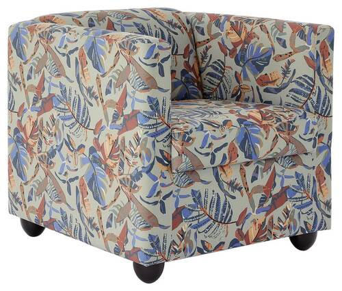SESSEL Mikrofaser Multicolor    - Multicolor/Schwarz, Design, Holz/Textil (72/71/75cm) - LOOKS by W.Joop