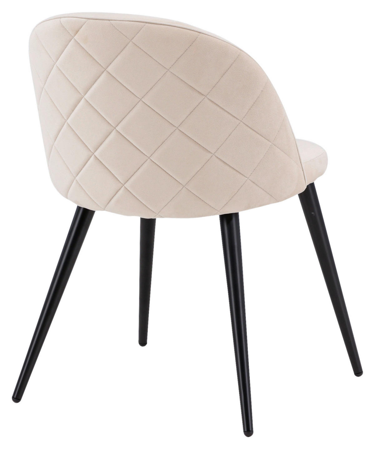 STOLSET stål sammet  - beige/svart, Design, metall/textil (50/76,5/57cm) - Livetastic