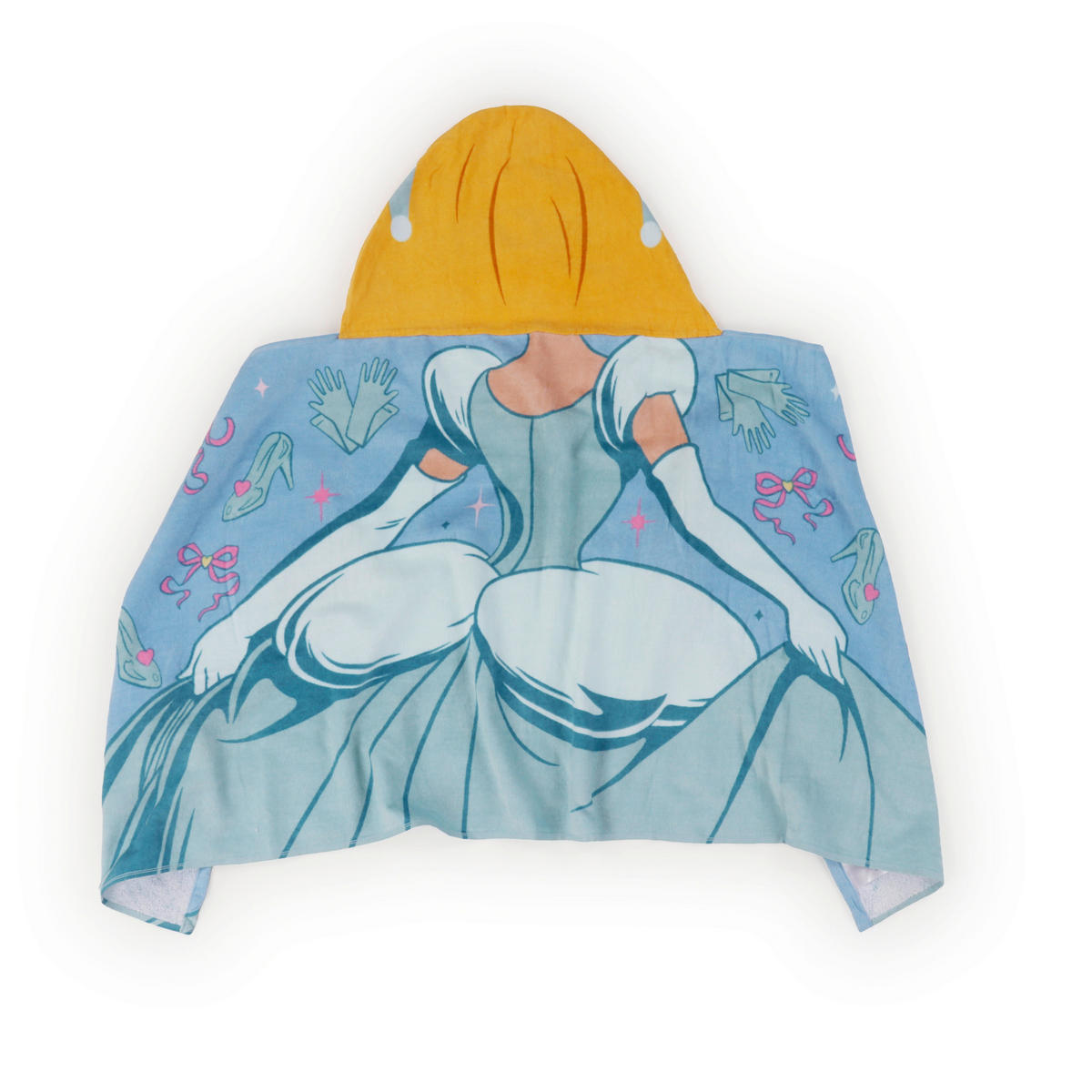 KAPUZENBADETUCH DISNEY PRINCESS 130/56 cm  - Hellblau, Basics, Textil (130/56cm)