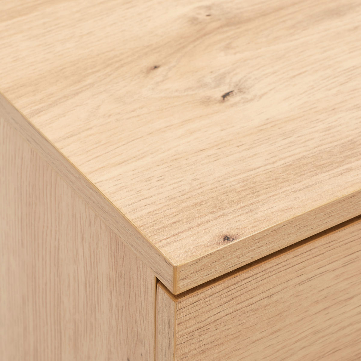 SIDEBOARD  in 154/86/40 cm  - Eichefarben/Schwarz, LIFESTYLE, Holzwerkstoff/Metall (154/86/40cm) - MID.YOU