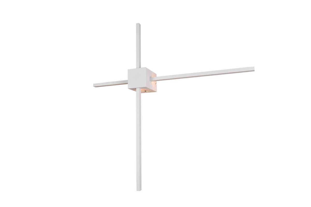 LED-WANDLEUCHTE Cassino 67,5/12/67,5 cm   - Weiß, Design, Kunststoff/Metall (67,5/12/67,5cm) - Trio Leuchten