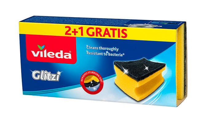 HOUBIČKA - žlutá, Basics, plast (19.5/9/4cm) - Vileda
