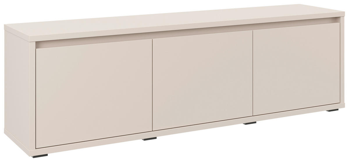 GARDEROBENBANK Liv  in 145,1/50,1/33,8 cm  - Kaschmir/Schwarz, KONVENTIONELL (145,1/50,1/33,8cm) - Xora