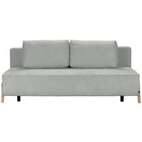 SCHLAFSOFA in Textil Silberfarben  - Silberfarben/Naturfarben, Design, Holz/Textil (211/88/102cm) - Niels Andersson