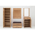 SCHUHSCHRANK  in 65/102/38 cm  - Eichefarben/Nickelfarben, Natur, Holz/Holzwerkstoff (65/102/38cm) - Linea Natura