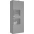 VITRINE in Taupe - Taupe/Edelstahlfarben, Design, Glas/Holzwerkstoff (76/198/41cm) - Moderano VITRINE in Taupe - Taupe/Edelstahlfarben, Design, Glas/Holzwerkstoff (76/198/41cm) - Moderano