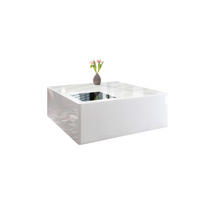 SOFFBORD i glas, trämaterial 100/100/40 cm  - vit högglans, Design, trämaterial/glas (100/100/40cm) - Livetastic