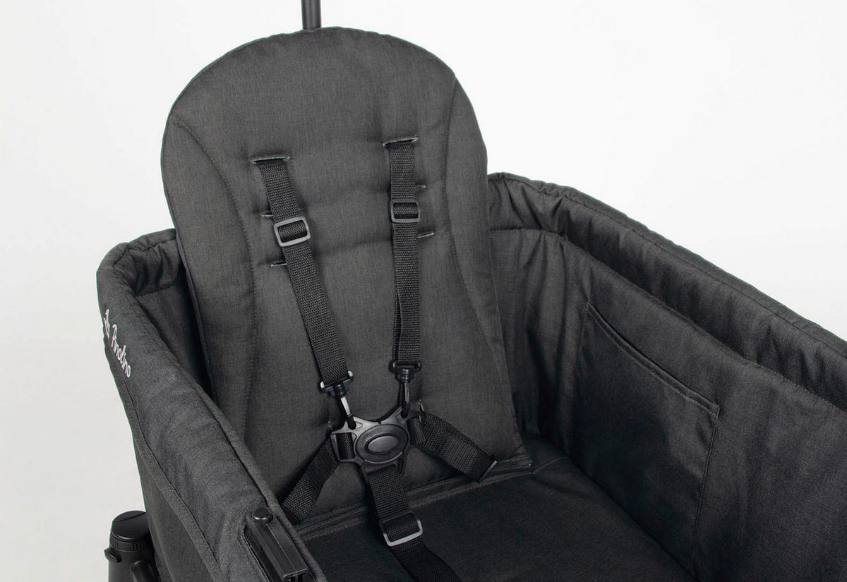 BOLLERWAGEN  CRUISER PI500   - Hellgrau, Basics, Textil/Metall (118/64/64cm) - Pinolino
