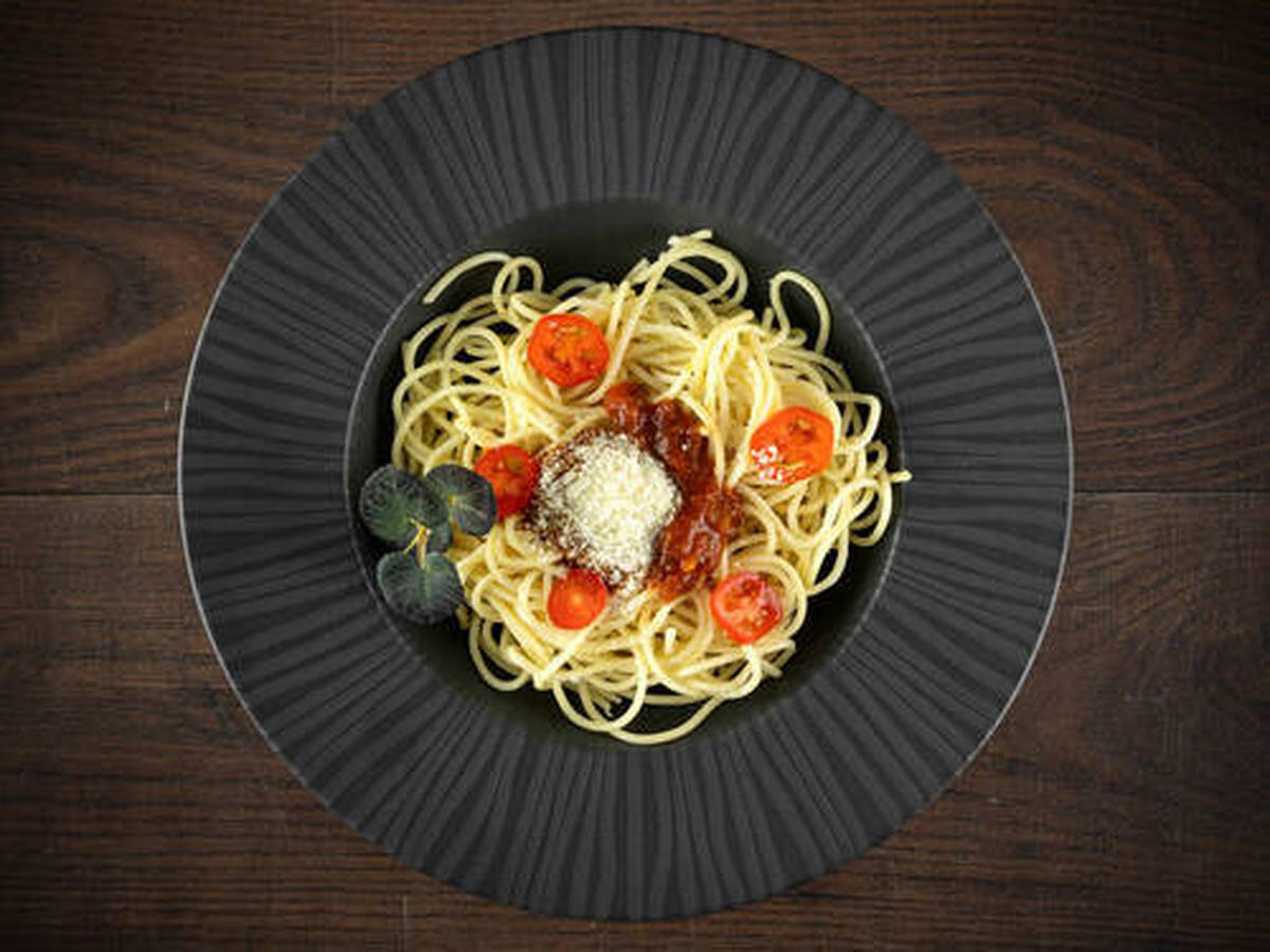 PASTATELLERSET Steinzeug 4-teilig  - Anthrazit, Trend, Keramik (27cm) - Creatable