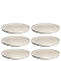 SPEISETELLERSET ROMA 6-teilig  - Creme, Basics, Keramik (22,0/2,3/22,0cm) - Leonardo