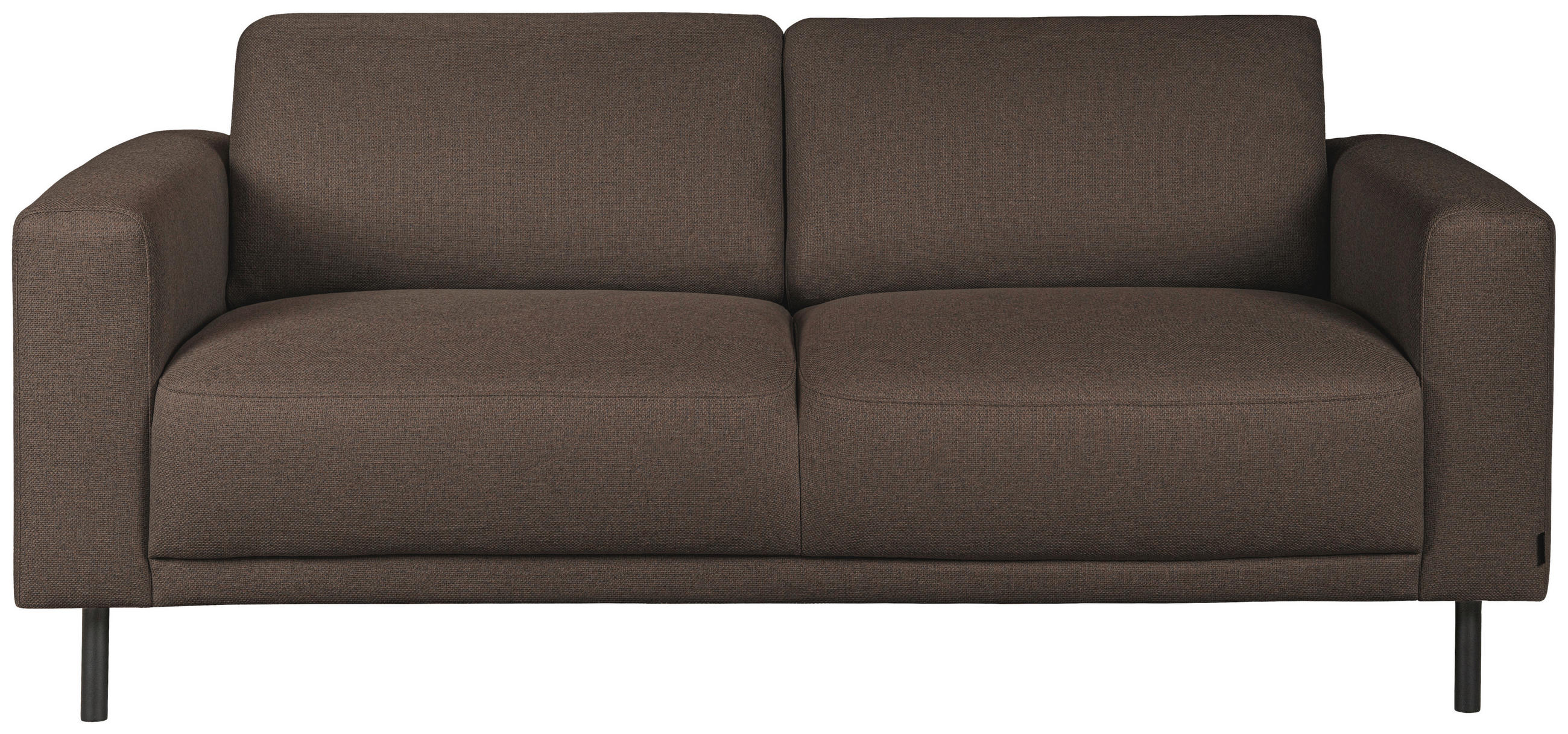 2,5-SITS SOFFA i brun, rostfärgad  - brun/svart, Design, metall/trä (183/78/90cm) - Pure Home Comfort