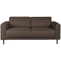 2,5-SITS SOFFA i brun, rostfärgad  - brun/svart, Design, metall/trä (183/78/90cm) - Pure Home Comfort