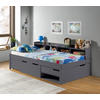 STAURAUMBETT 90/200 cm  in Anthrazit  - Anthrazit/Naturfarben, MODERN, Holz/Holzwerkstoff (90/200cm) - MID.YOU
