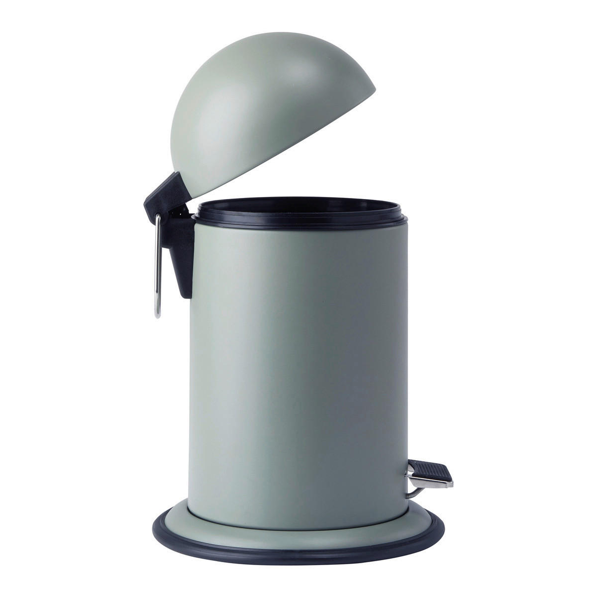 TRETEIMER Ona 3 L  - Schwarz/Grün, Basics, Kunststoff/Metall (17/34cm) - Aquanova