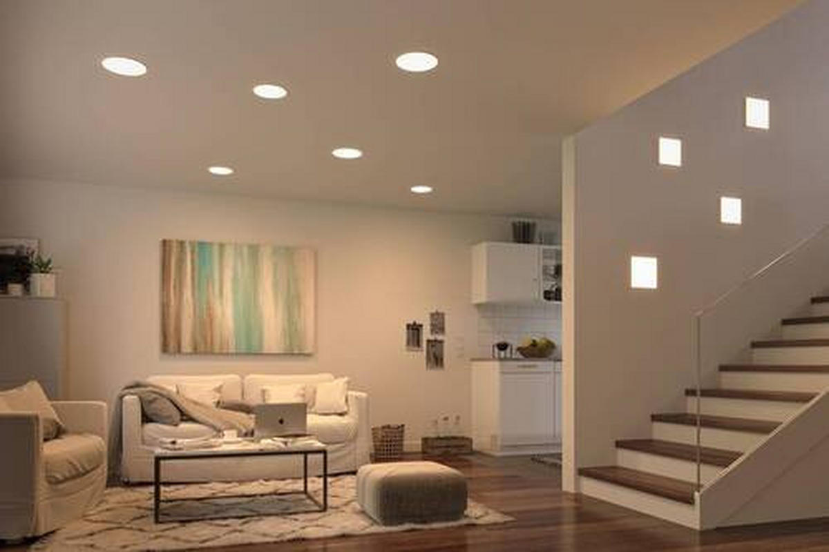LED-PANEEL 18,5/18,5 cm   - Weiß, Design, Kunststoff (18,5/18,5cm) - Paulmann