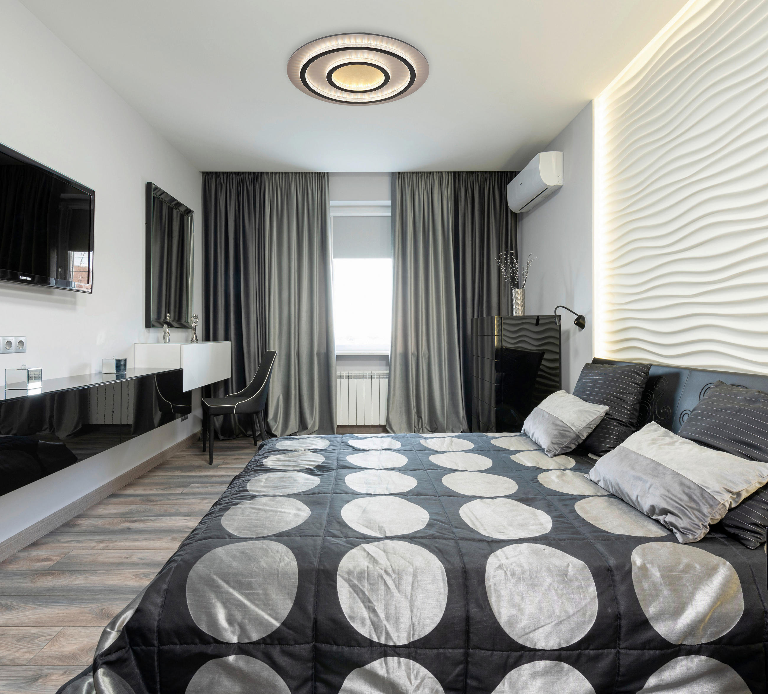 LED-DECKENLEUCHTE 55/6 cm   - Klar/Goldfarben, Design, Kunststoff/Metall (55/6cm) - Globo