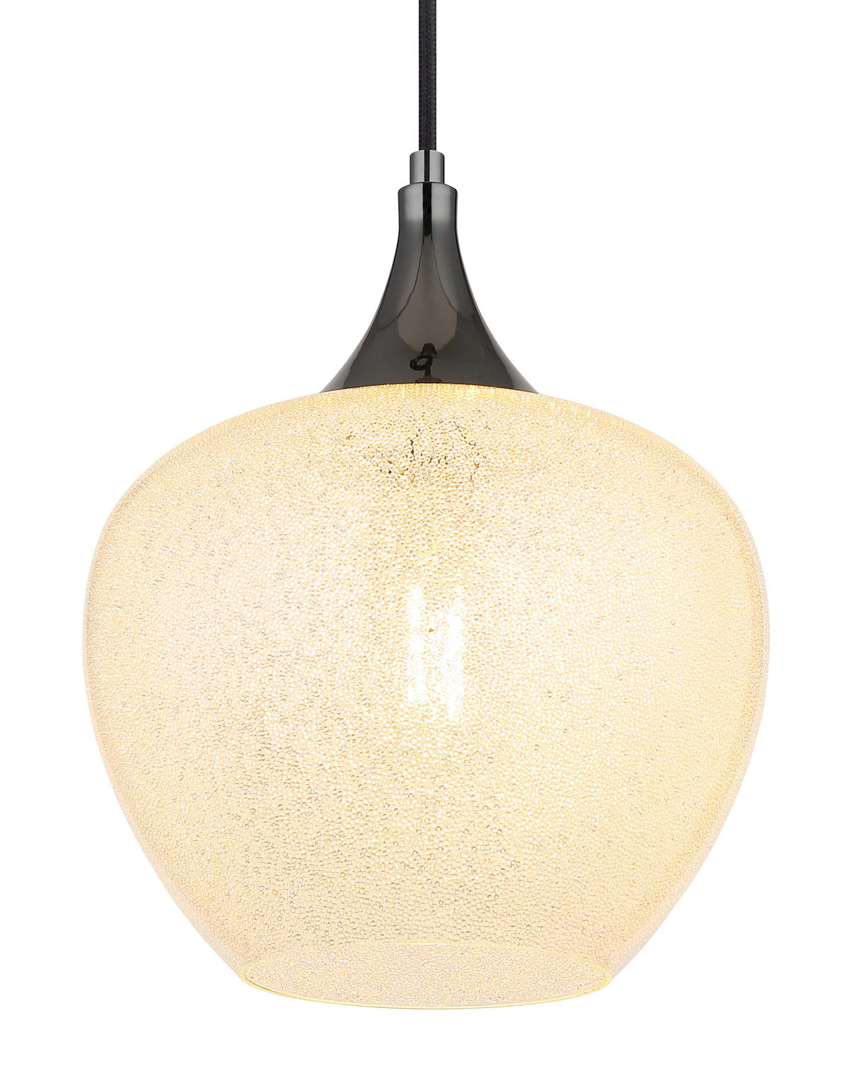 HÄNGELEUCHTE 24/120 cm    - Klar/Chromfarben, Konventionell, Glas/Kunststoff (24/120cm) - Globo
