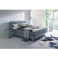 BOXSPRINGBETT 180/200 cm  in Hellgrau  - Chromfarben/Hellgrau, Design, Textil/Metall (180/200cm) - Carryhome