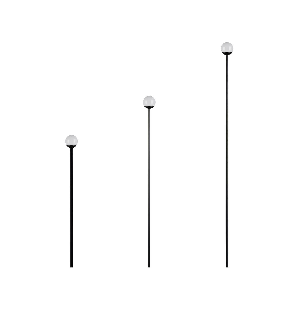 STEHLEUCHTE Scoop 5/95 cm  - Schwarz, Design, Metall (5/95cm)