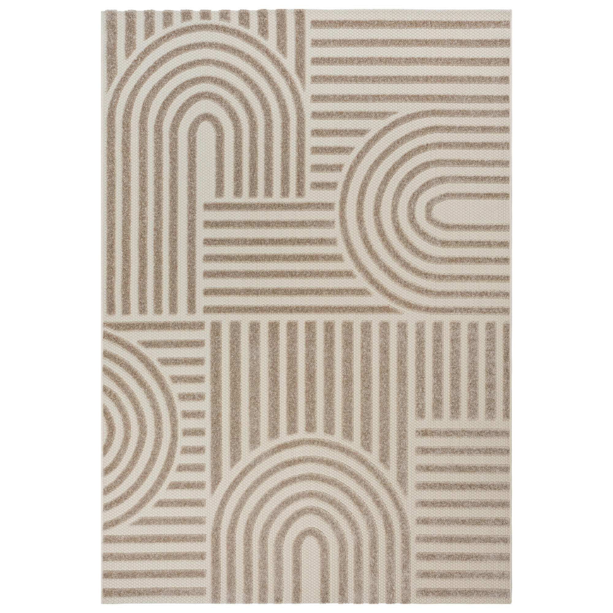 OUTDOORTEPPICH 60/110 cm Berlin Beige  - Beige, Basics, Kunststoff/Textil (60/110cm) - Novel