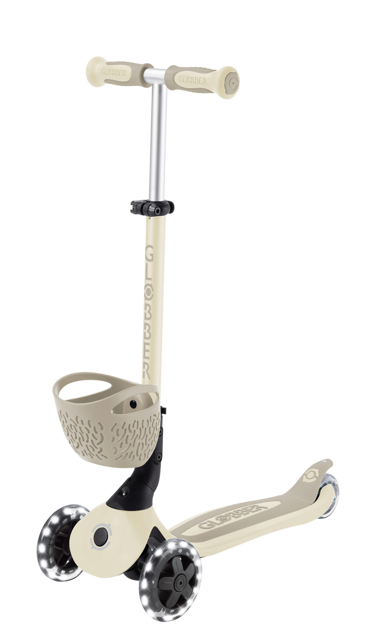 DREIRAD GO-UP BABY 360 LIGHTS  - Taupe, Basics, Kunststoff (75/29.5/102.5cm) - GLOBBER