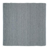 HANDWEBTEPPICH 200/200 cm Helsinki Blau, Grau  - Blau/Grau, Basics, Textil (200/200cm) - Linea Natura