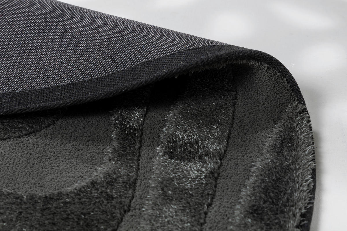 WEBTEPPICH 160 cm Blaze Anthrazit  - Anthrazit, Design, Textil (160cm) - Schöner Wohnen