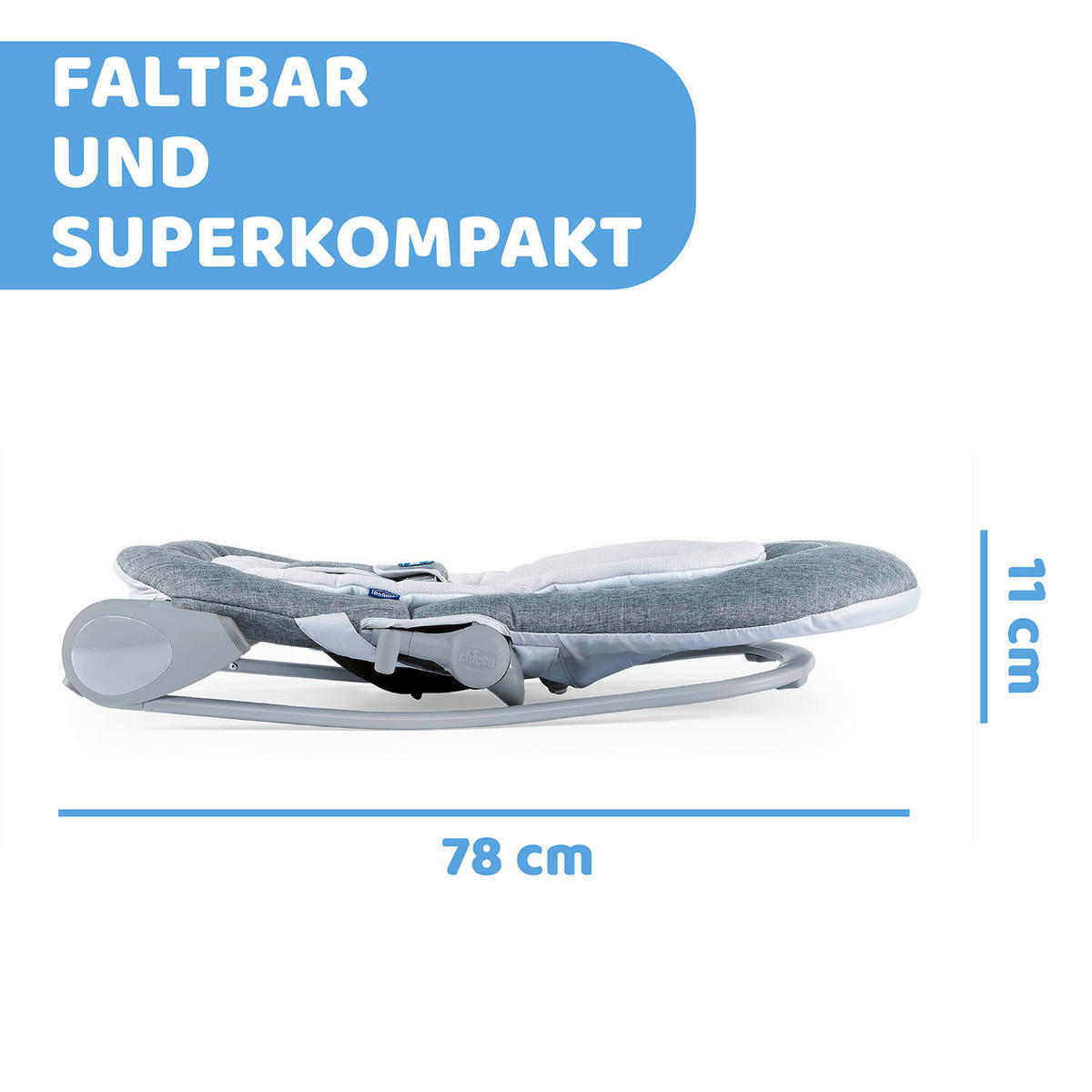 SCHAUKELWIPPE  - Grau, Basics, Textil (47/78/46/62cm) - Chicco