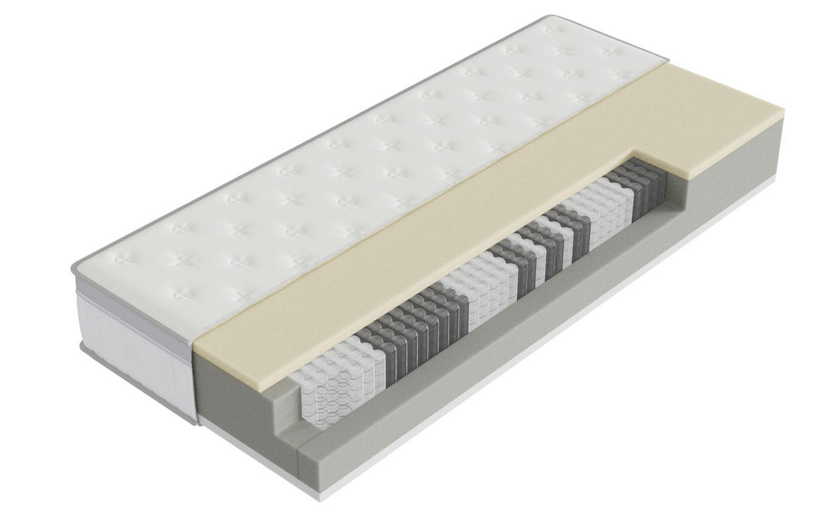 BOXSPRING KREVET 180/200 cm     crna  - crna/boje aluminija, Design, tekstil/metal (180/200cm) - Dieter Knoll