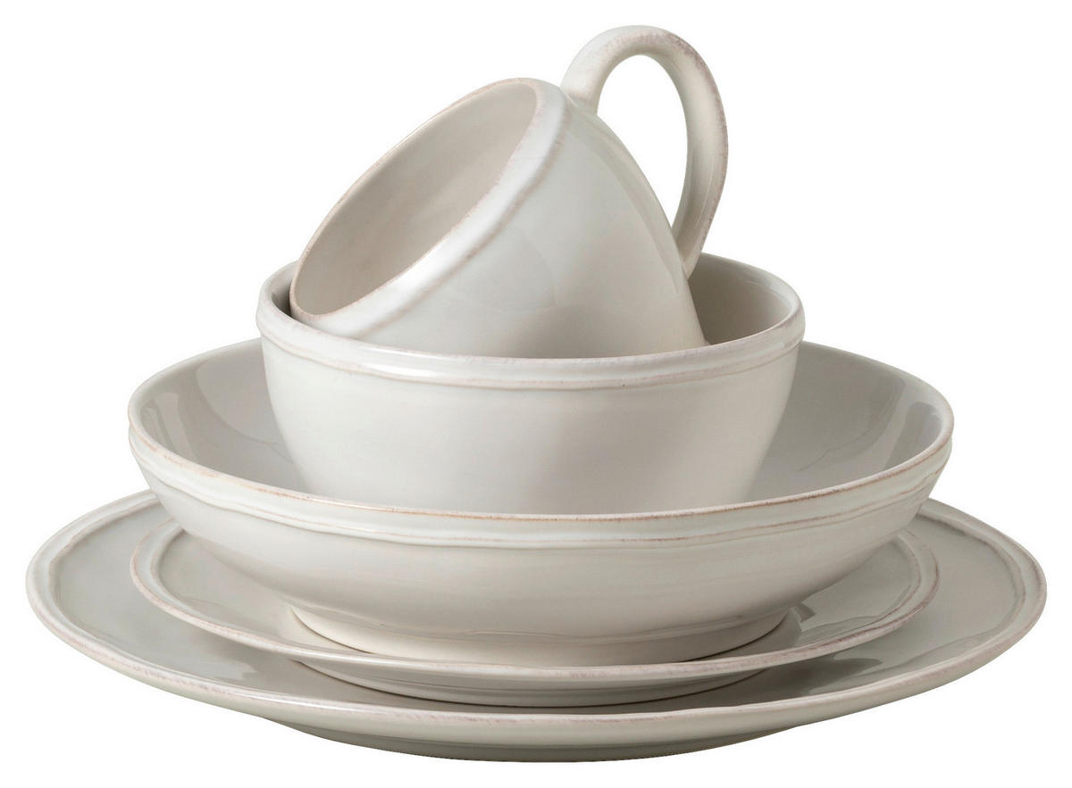 KOMBISERVICE Weiß FONTANA 5-teilig 1 Personen  - Weiß, Basics, Keramik - Costa Nova