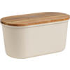BROTBOX - Creme/Akaziefarben, Trend, Holz/Kunststoff (37/21,50/17,20cm) - Echtwerk