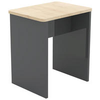 HOCKER Holzwerkstoff Anthrazit  - Weiss/Anthrazit, Modern, Holzwerkstoff (40/45/30cm) - MID.YOU