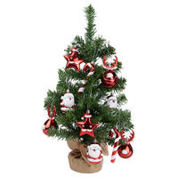 WEIHNACHTSBAUM 60 cm  - Rot/Braun, KONVENTIONELL, Kunststoff/Textil (60cm)