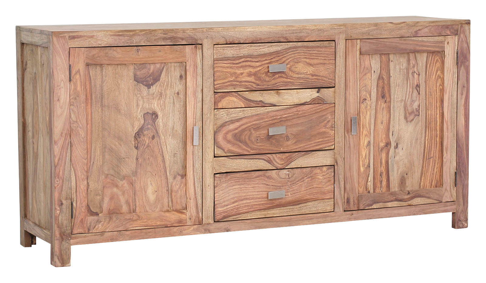 SIDEBOARD Inka  in 175/85/45 cm  - Messingfarben/Naturfarben, LIFESTYLE, Holz/Metall (175/85/45cm) - Landscape