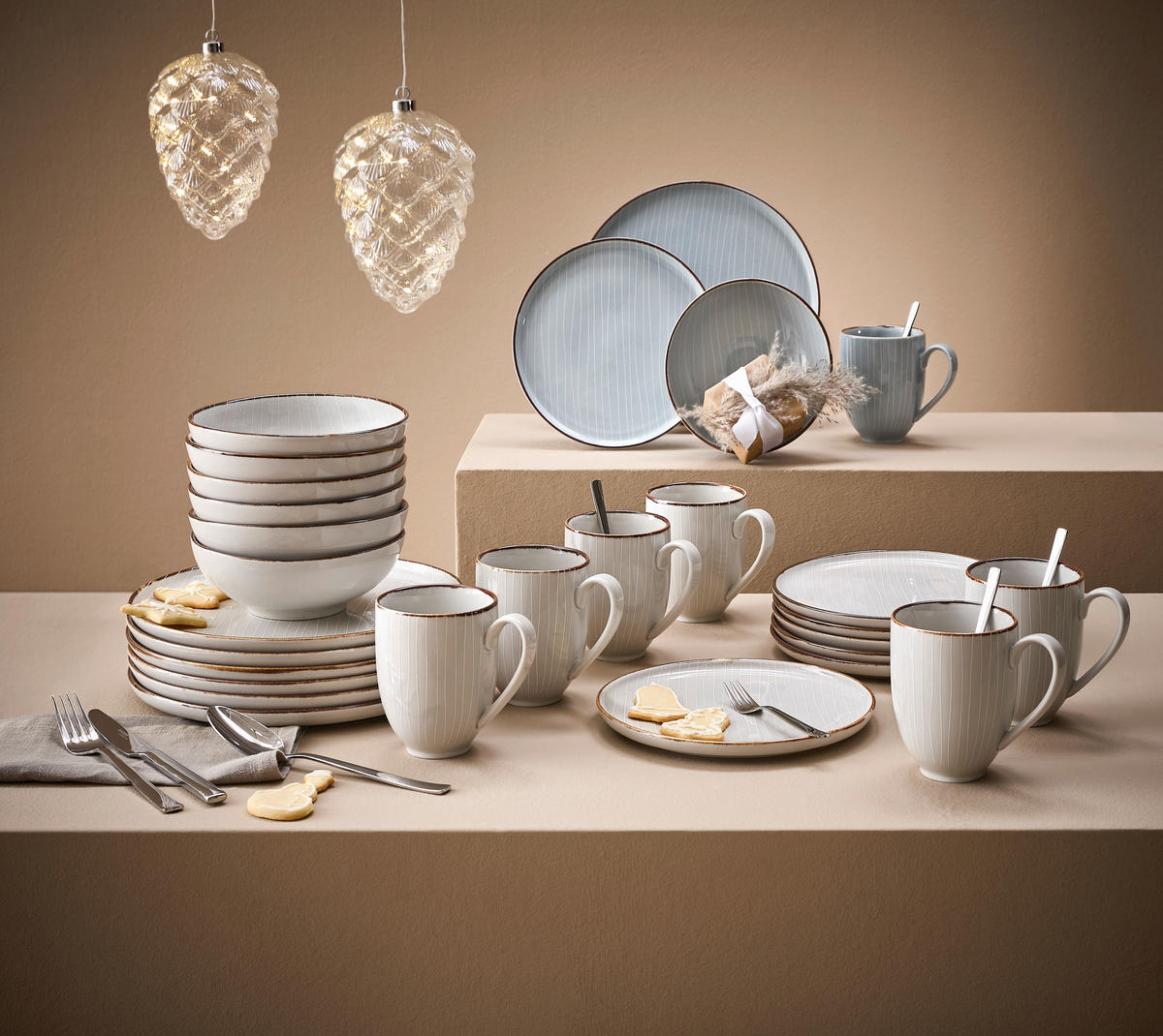 KOMBISERVICE 24-teilig Bergen  - Beige, Design, Keramik - Landscape