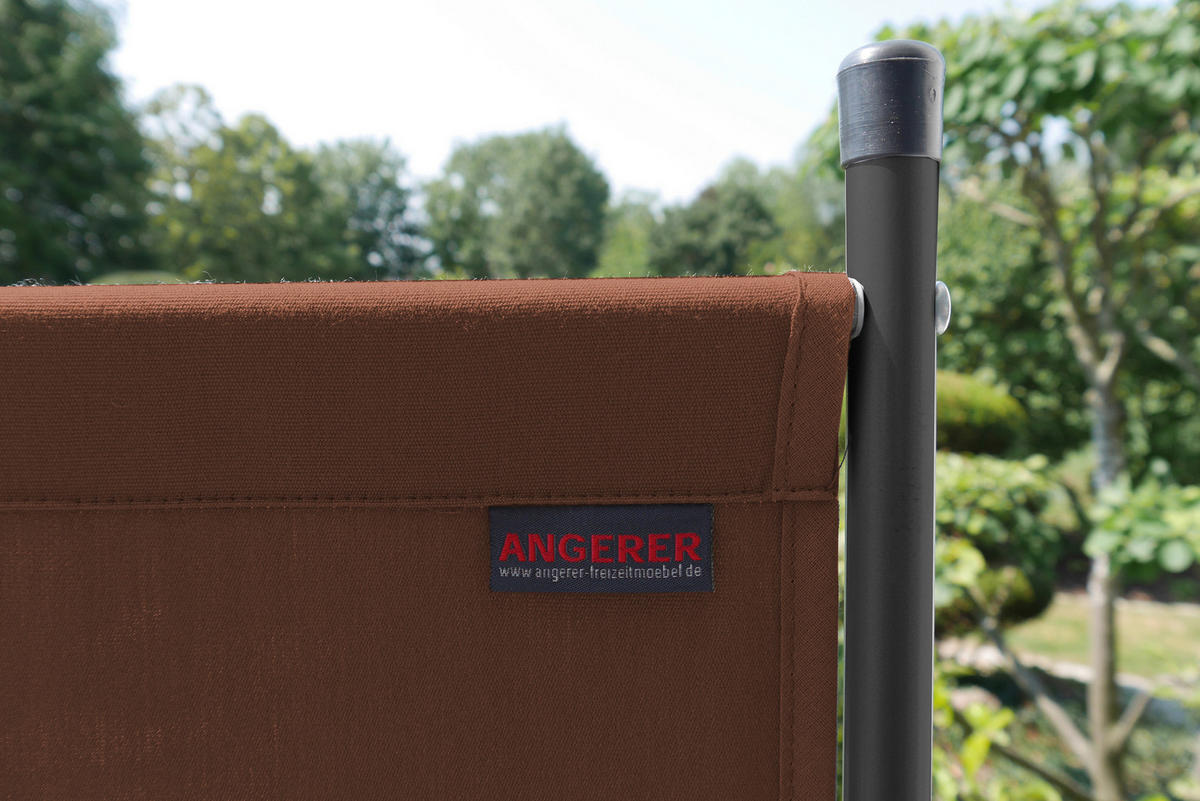 SICHTSCHUTZ - Braun/Grau, Basics, Textil/Metall (165/165/51cm) - Boxxx