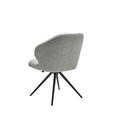 STUHL Bouclé Creme, Schwarz, Beige  - Beige/Creme, Design, Textil/Metall (61/84/61cm) - Dieter Knoll