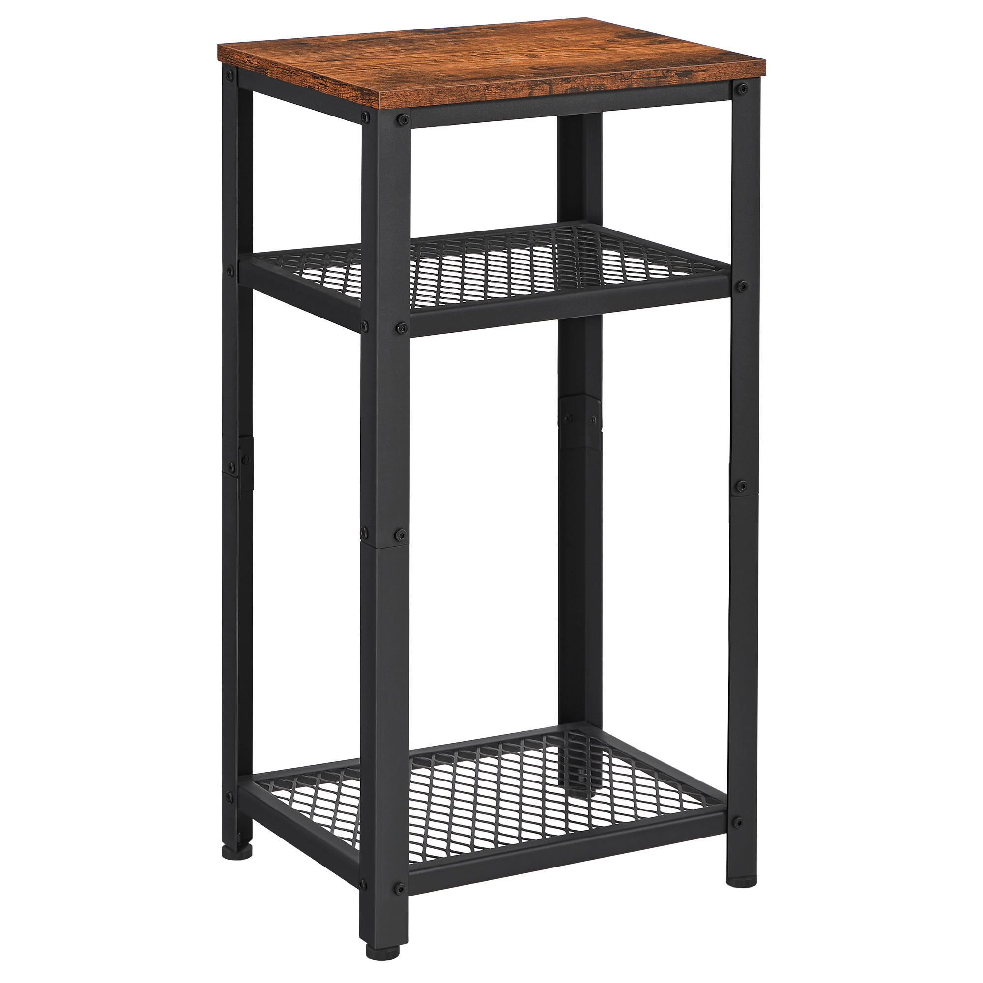 PRÍRUČNÝ STOLÍK, hnedá, čierna - hnedá/čierna, Design, kov/kompozitné drevo (40/30/75cm) - Boxxx
