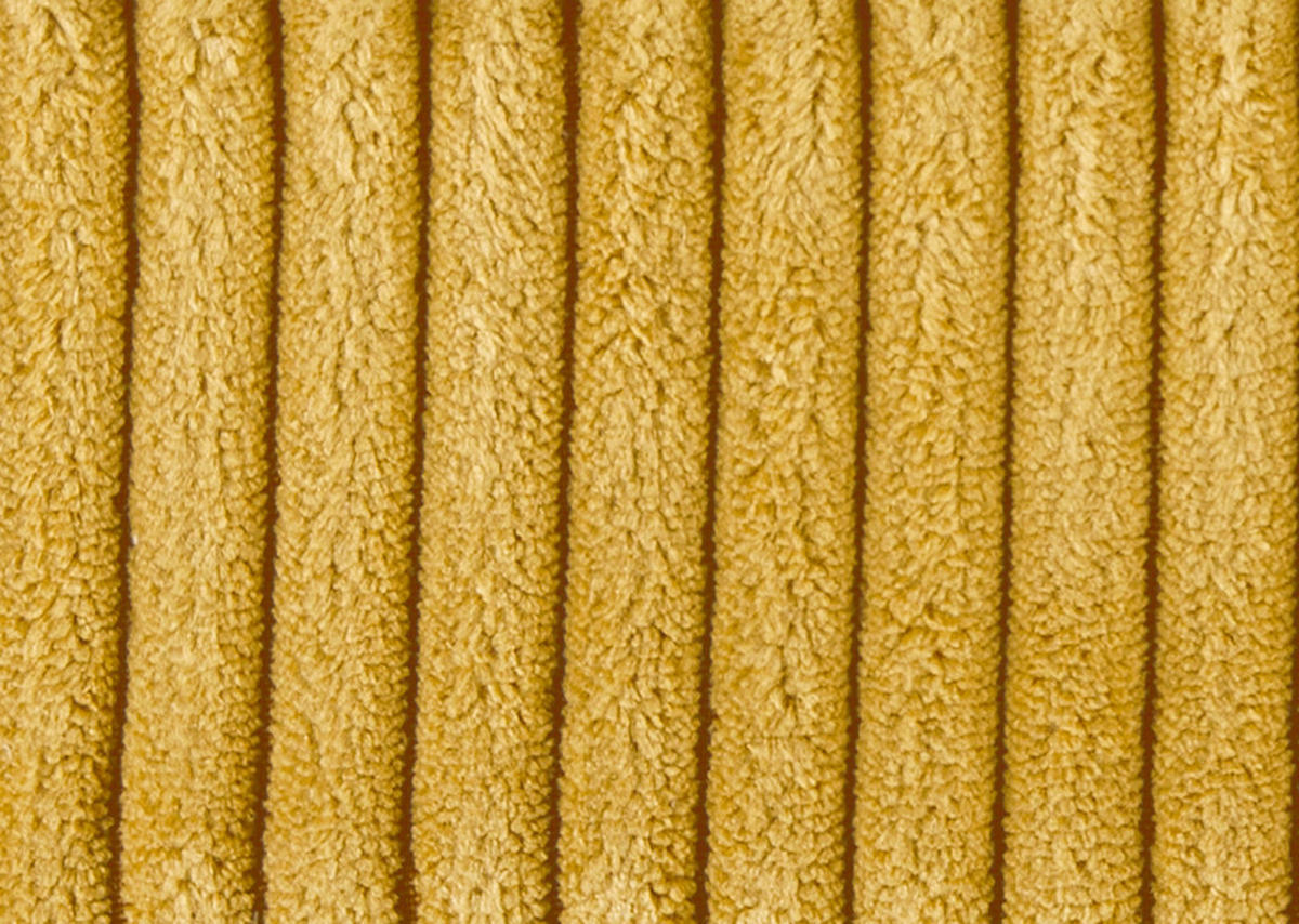 ECKSOFA  Senfgelb Cord  - Senfgelb/Schwarz, KONVENTIONELL, Kunststoff/Textil (248/248cm) - Carryhome