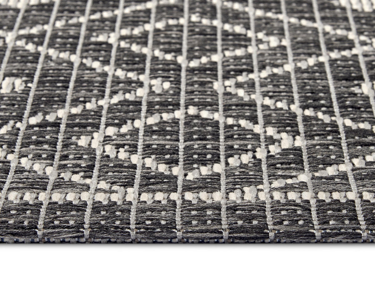 OUTDOORTEPPICH 63/120 cm Clyde Beige, Grau  - Beige/Grau, Design, Kunststoff (63/120cm) - Hanse Home
